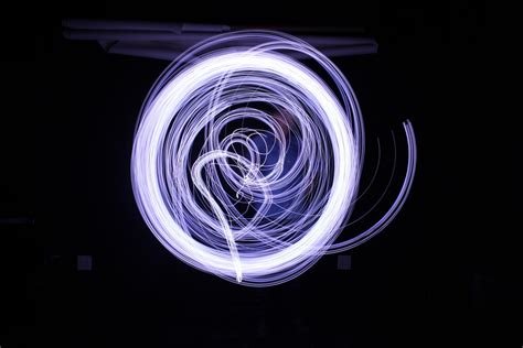 Free Images Night Photography Spiral Number Motion Line Blue