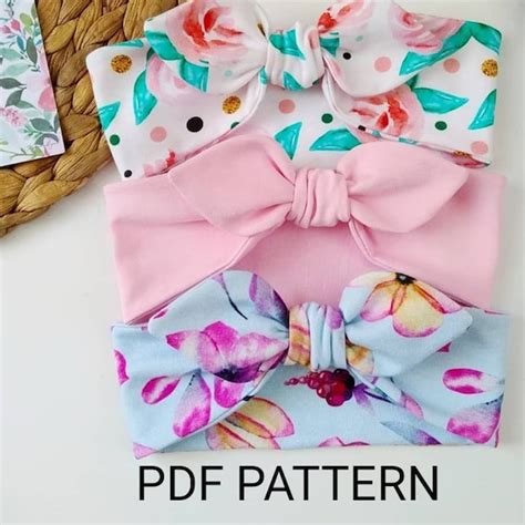 Baby Headband Sewing Pattern A Pattern With A Headband For 0 Etsy