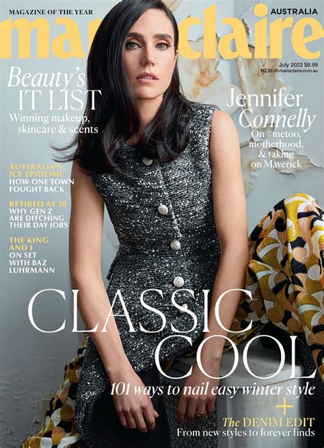 Jennifer Connelly Marie Claire Australia 2022 Cover Photos David Roemer