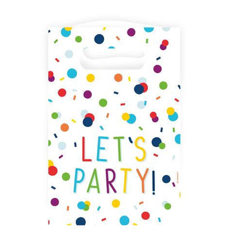 Rainbow Party Bags Confetti Dots Party Save Smile