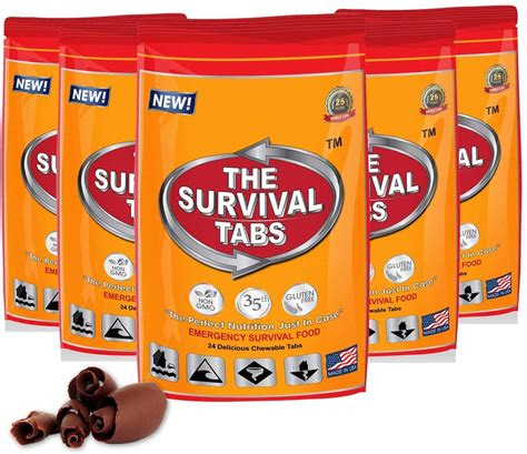 Survival Tabs Chocolate 24 Tabs Ships Within 5 9 Weeks