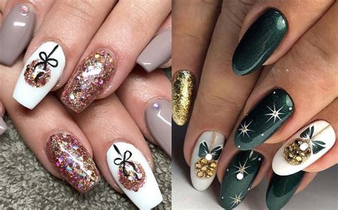 Unghie di classe unghie scintille unghie glitter gel per unghie unghie multicolori. Unghie Natalizie 2019, tante idee per mani al top | Vogue ...