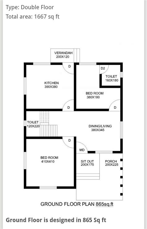 Low Cost 2 Bedroom House Plans Indian Style 9 Images Easyhomeplan