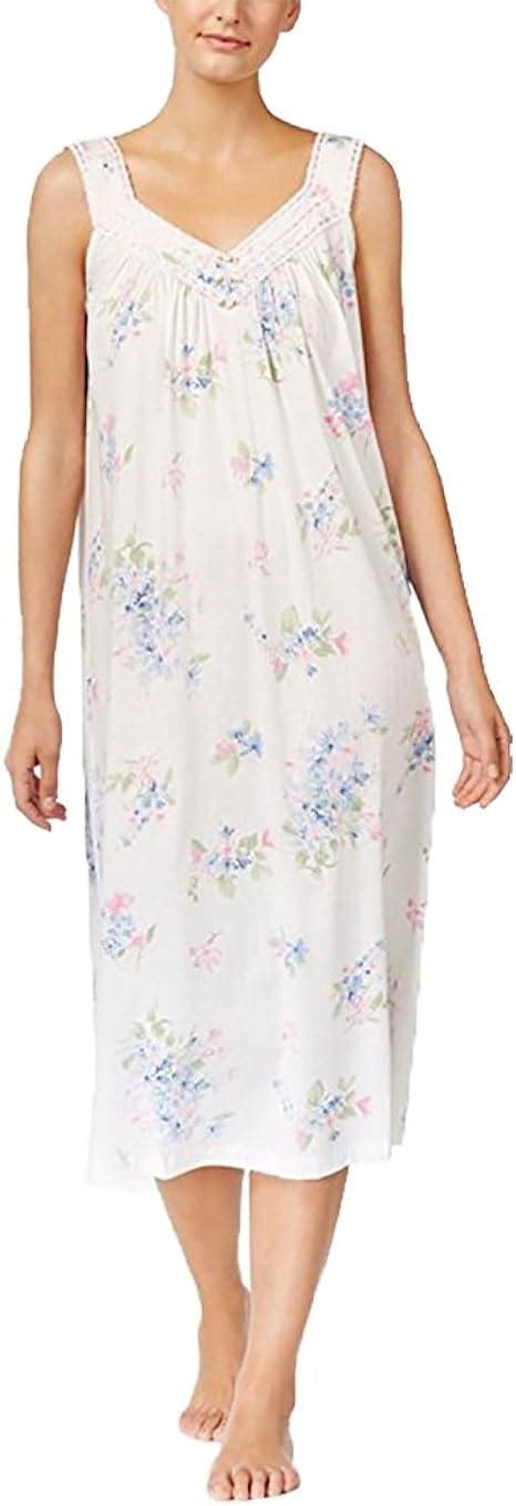 Charter Club Printed Sleeveless Cotton Knit Nightgown Fall Floral Xs At