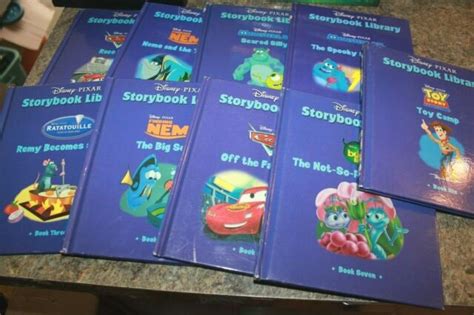 Disney Pixar Storybook Library Books Monsters Inc Toy Story Cars