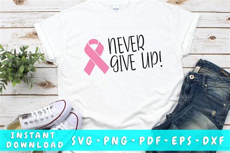Never Give Up Cancer Svg So Fontsy
