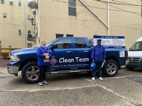 Clean Team Workforce Employee Of The Month Lee Allentown Rescue Mission