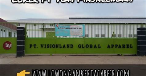 Harap cantumkan dalam surat lamaran info loker di dapat dari lokercirebon.com agar lamaran anda dapat diproses oleh pihak hrd. Lowongan Kerja PT Visionland Global Apparel Lulusan SD SMP ...