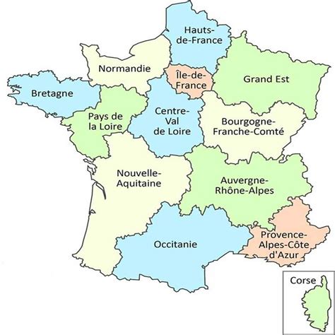France At A Glance The Regions Of France The Good Life France