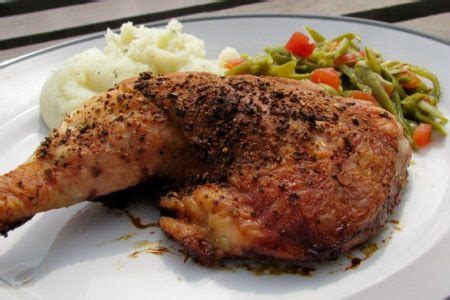 · these chicken leg quarters are seasoned with a wet rub and are infused with lots of flavors. Crispy Baked Chicken Leg Quarters - Foodgasm Recipes