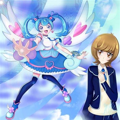 Aoi Zaizen And Blue Angel Yugioh Vrains Yugioh Anime Electric Blue