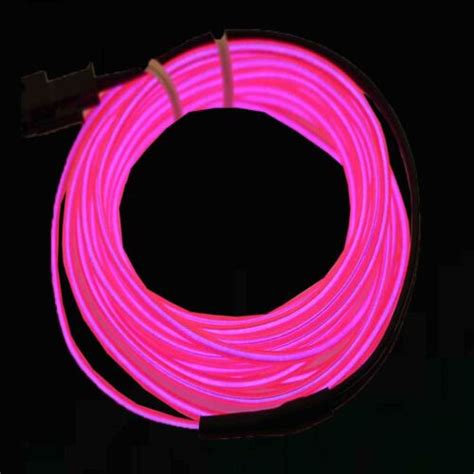 Neon LED Light Glow EL Wire String Strip Rope Tube Decor Car Party Controller EBay
