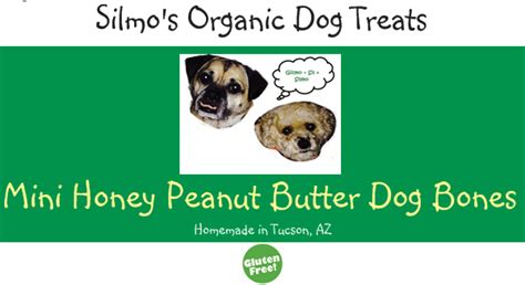 Mini Organic Honey Peanut Butter Dog Bones Gluten Free Available