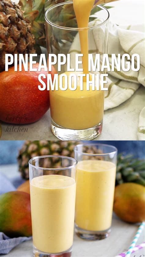 Our Pineapple Mango Smoothie Is Made With Coconut Milk Pineapple And