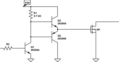 Electrical Driving Mosfet Gate With An Npn Bjt Valuable Tech Notes