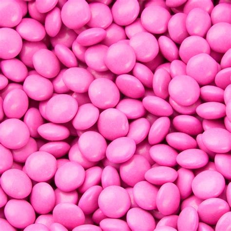 Hot Pink Chocolate Lentils Gems Chocolate Candy Buttons And Lentils