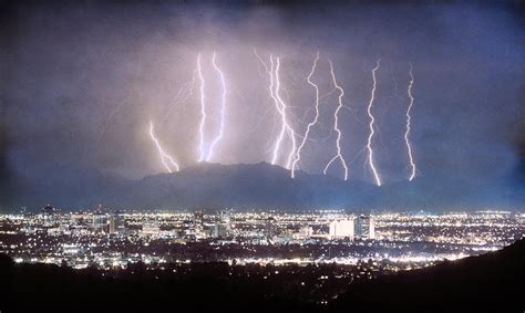 Phoenix Arizona City Lightning And Lights Photograph By James Bo Insogna