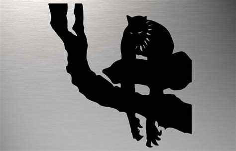 Black Panther Svg Avengers Silhouette Marvel Dxf Svg Files Etsy