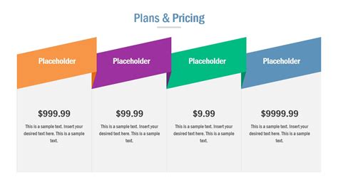 Pricing Plan Template Of Powerpoint Slidemodel