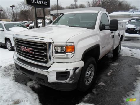 2015 Summit White Gmc Sierra 3500hd Work Truck Regular Cab 4x4 Utility