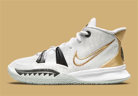 Nike Kyrie 7 White Black Gold Ct4080 101 Basketball New Shoes Cheap