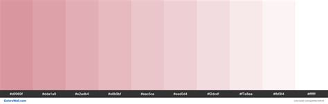 Tints Xkcd Color Dusty Pink D58a94 Hex Pink Palette Hex Colors