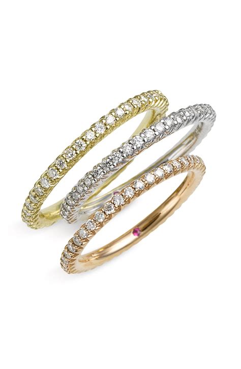 Roberto Coin Diamond Stackable Rings Beautiful Jewelry