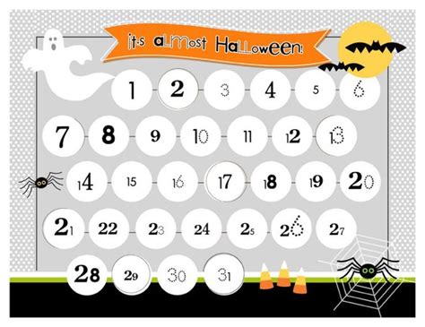 Spooky Halloween Countdown Calendars Kittybabylove Com Halloween Countdown Halloween