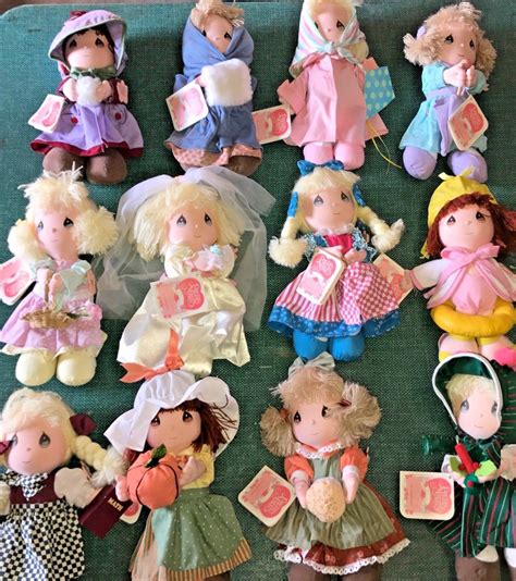 Collectible Vintage Precious Moments Dolls Of The Month Complete Set Of 12 W Tag Antique