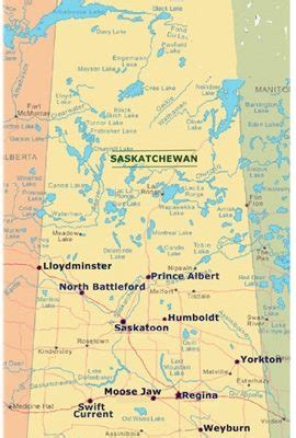 Map Of Saskatchewan 270x400 