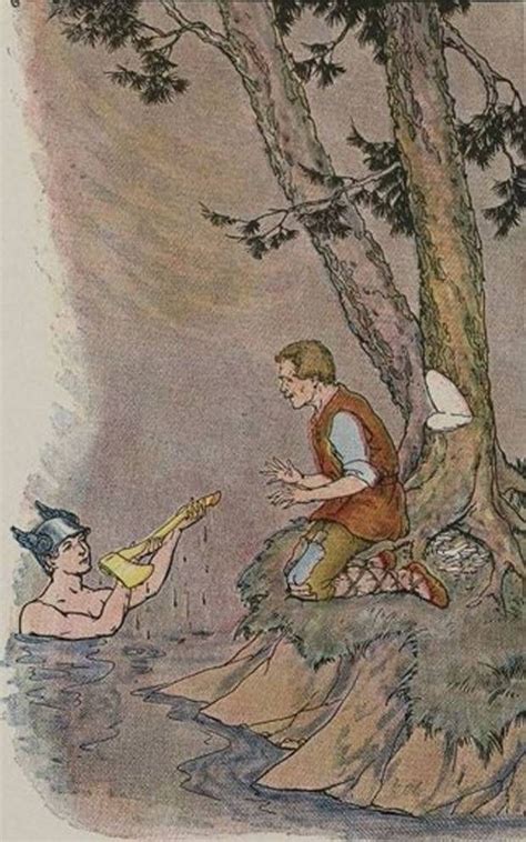 Aesops Fables Mercury And The Woodman The Woodman Aesop Aesops