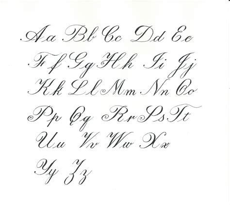 Cursive Alphabet Images To Print