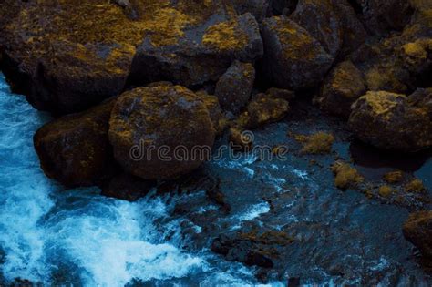 Iceland Mountain River Beautiful Scenery Stock Image Image Of Rocks