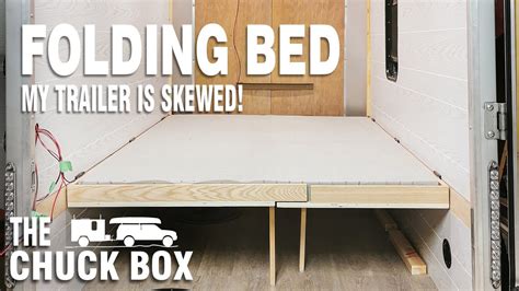 Building The Fold Down Bed Diy Cargo Trailer Camper Conversion Youtube