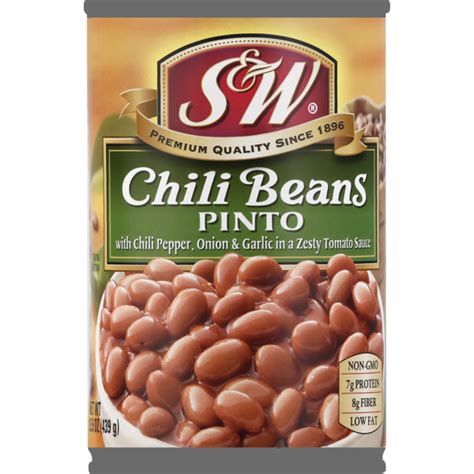 Pressure cook for 15 minutes and then do another natural pressure release. S&w Chili Beans, Pinto, Can (15.5 oz) from Walmart - Instacart