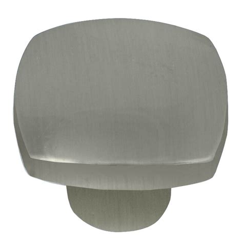 Laurey Satin Nickel Square Modern Cabinet Knob In The Cabinet Knobs