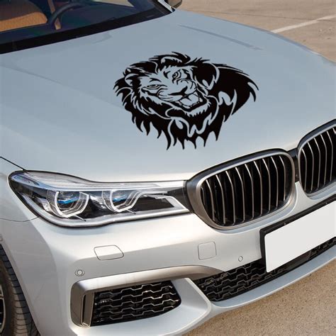 Cool Lion Decoration Car Stylingcar Side Door Hood Decor Stickers And