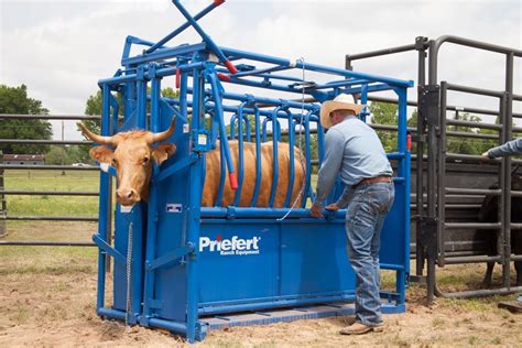 Priefert Squeeze Chutes Model S0191 Kovac Ranch Equipment