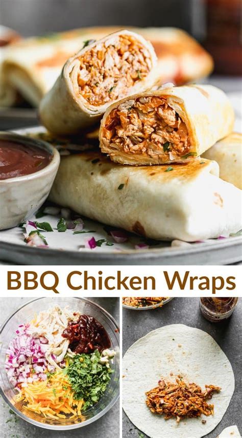 Cold, sliced pork tenderloin plus coleslaw in a wrap is a very easy dinner that's great for warm summer nights, as well pork stroganoff made with leftovers is a very quick and very tasty version of a classic dish. Crispy BBQ Chicken Wraps | Recipe in 2020 | Bbq chicken ...
