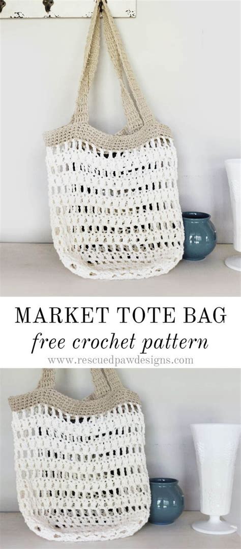 Beginner Crochet Market Tote Bag Easy Crochet Crochet Bag Tutorials