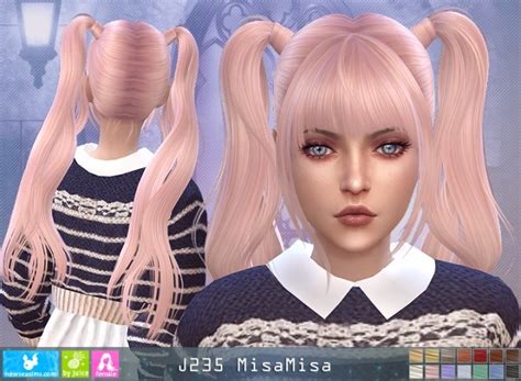 J235 Misamisa Hair P At Newsea Sims 4 Sims 4 Updates