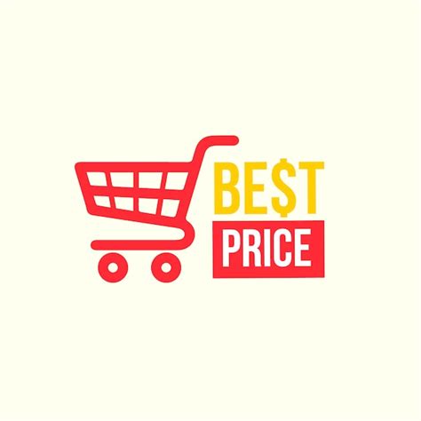Premium Vector Supermarket Logo Design With Red Cart