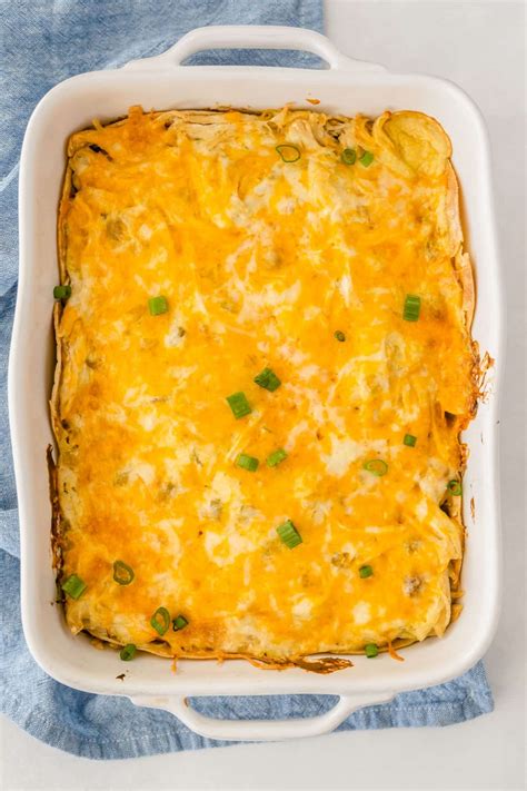 Sour Cream Chicken Enchilada Casserole Happy Homeschool Nest