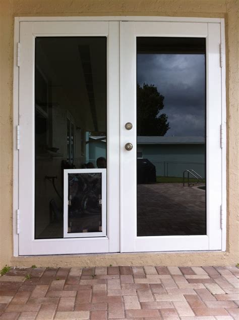 Choosing right thickness of the sliding glass door dog door will be very useful on this project. Dog door for sliding door - Comfort your pets in a trendy ...