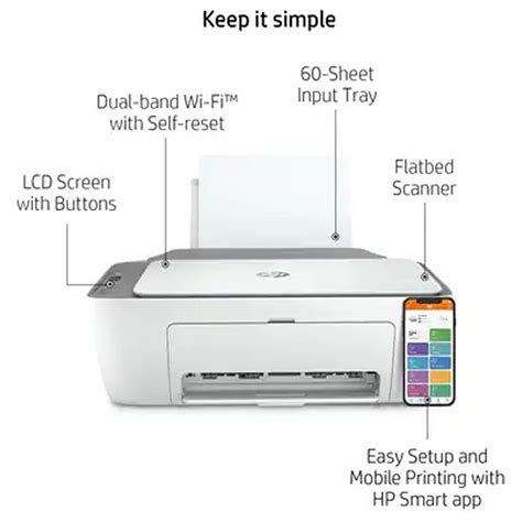 Hp Deskjet 2755e All In One Printer In White Nfm In 2022 Mobile Print Printer Ink