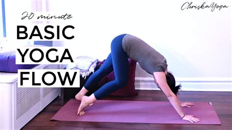 20 Min Basic Vinyasa Yoga Flow Routine For Beginners Chriskayoga