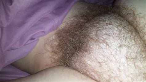 Fingering Her Clit And Rub Her Soft Hairy Pussy Mound
