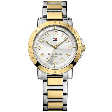 Tommy Hilfiger Womens Two Tone Stainless Steel Bracelet Watch 38mm
