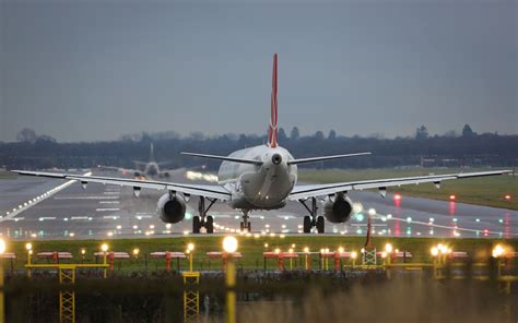 Passenger Plane Landed At The Airport Wallpapers And Images