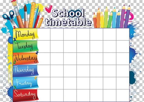 Free Classroom Schedule Clipart